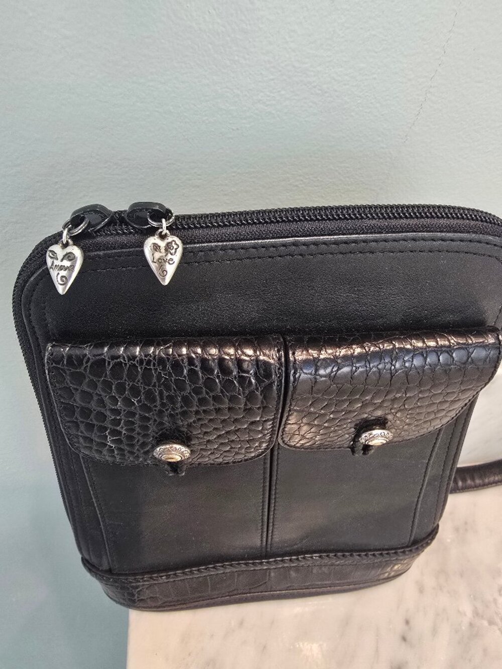 Vintage Brighton One World Crossbody Bag